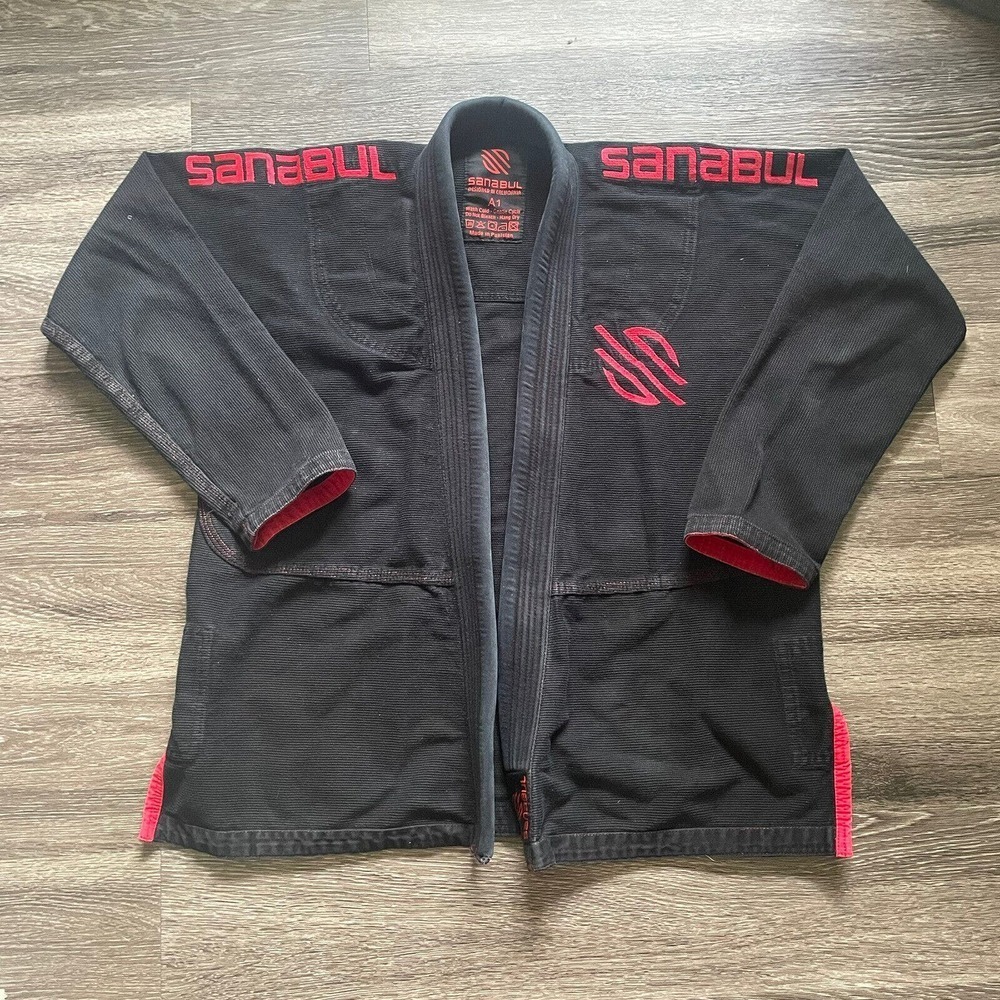 Sanabul A1 Brazilian Jiu Jitsu‎ Black Fighter Martial Arts Top Only